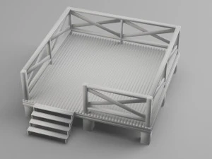 Wooden Terrace 3D Model