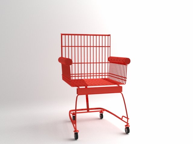 Cart chair Modello 3D .c4d .max .obj .3ds .fbx .stl .blend 