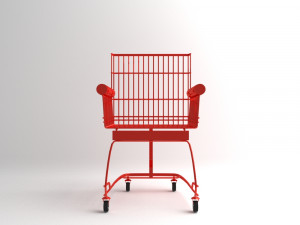 Cart chair Modello 3D