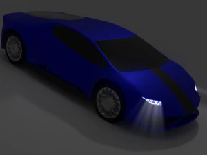 Lage poly1-bonus voor 2 auto's 3D Model