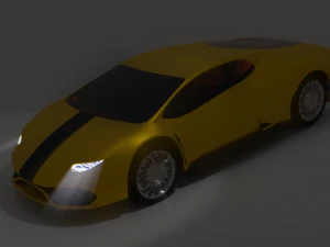 2 car low poly1 bonus 3D Model