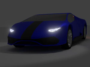 2 car low poly1 bonus 3D Model