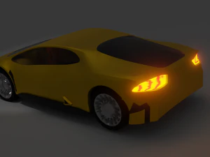 2 car low poly1 bonus 3D Model