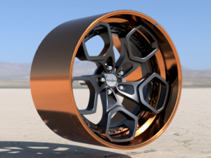 ROTIFORM HUR-T 19 INCH RIMS WITH ADVAN TIRES FOR SCALE AND DIECAST MODELS 3D Model