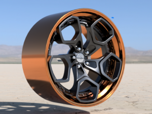 ROTIFORM HUR-T 19 INCH RIMS WITH ADVAN TIRES FOR SCALE AND DIECAST MODELS 3D Model