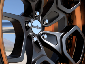 ROTIFORM HUR-T 19 INCH RIMS WITH ADVAN TIRES FOR SCALE AND DIECAST MODELS 3D Model