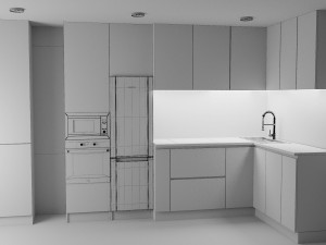 Modern Kitchen Model 3D