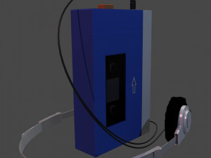 Retro Music Tape Player 3D 모델