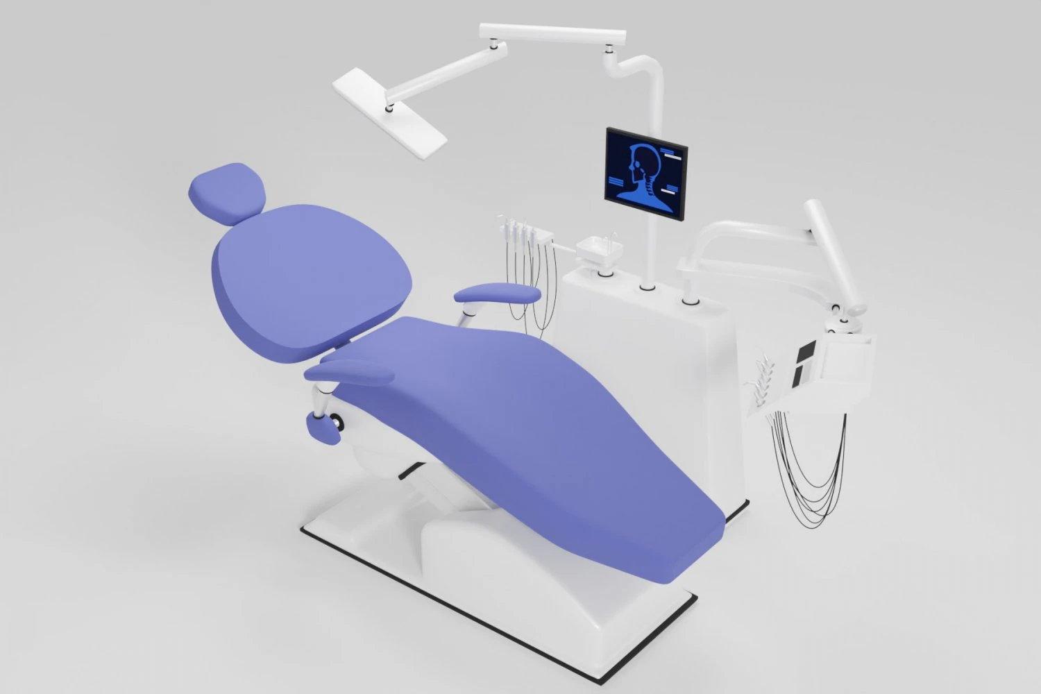 Dentists Clinic 3D - Dentists Office 3D Model .c4d .max .obj .3ds .fbx .stl .blend 