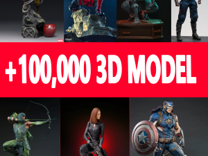 Pack 100000 Models 3d Ready to print 3D प्रिंट मॉडल