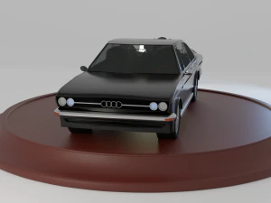 Audi 100 cupé Low Poly Low-poly Low-poly Modelo 3D