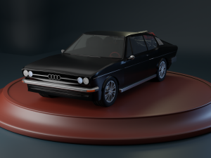 Audi 100 coupe Low Poly Low-poly Low-poly Modello 3D