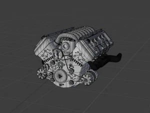 Audi 100 coupe Low Poly Low-poly Low-poly 3D Model