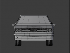 Audi 100 coupe Low Poly Low-poly Low-poly Modello 3D
