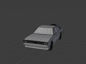 Audi 100 coupe Low Poly Low-poly Low-poly Modello 3D