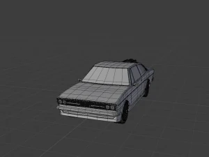 Audi 100 coupe Low Poly Low-poly Low-poly 3D Model
