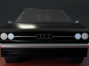Audi 100 coupe Low Poly Low-poly Low-poly 3D Model