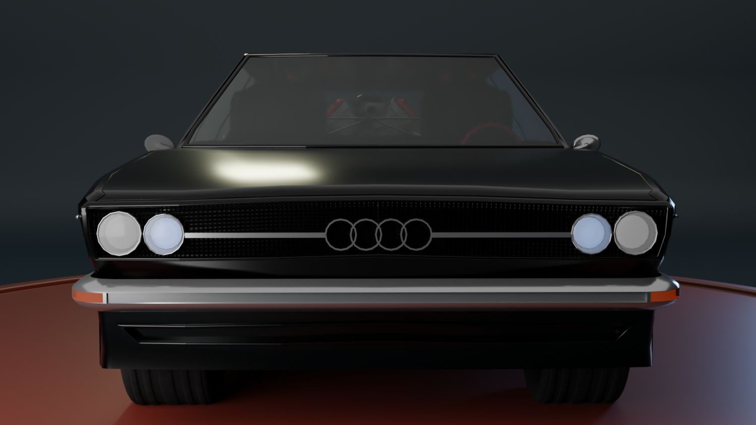 Audi 100 coupe Low Poly Low-poly Low-poly Бесплатно 3D Модель in  Классические 3DExport