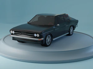 Audi 100 coupe Low Poly Low-poly Low-poly 3D Model