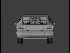Audi 100 coupe Low Poly Low-poly Low-poly 3D Model