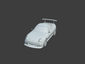 Mazda rx 7 low poly game ready Low-poly 3D Model