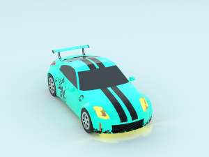 Nissan 350Z low poly game ready Low-poly Free low-poly 3D 모델