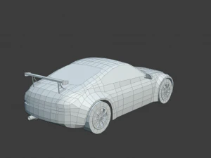 Nissan 350Z low poly gioco pronto Low-poly Low-poly gratuito Modello 3D