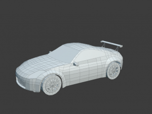 Nissan 350Z low poly game ready Low-poly Free low-poly 3D-Modell