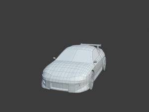 MITSUBISHI ECLIPSE low poly game ready Low-poly Low-poly 3D 모델