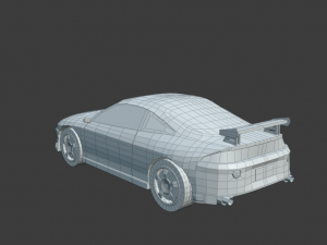MITSUBISHI ECLIPSE low poly game ready Low-poly Low-poly 3D 모델