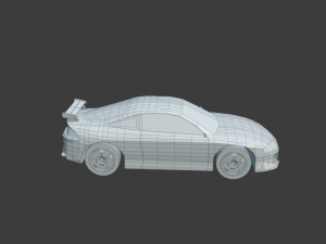 MITSUBISHI ECLIPSE low poly game ready Low-poly Low-poly 3D 모델