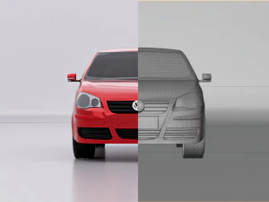 वोक्सवैगन पोलो IV हाई पॉली 3D मॉडल