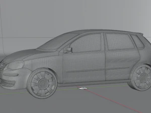 वोक्सवैगन पोलो IV हाई पॉली 3D मॉडल