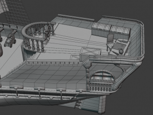 Pirate Ship PBR game ready Modelo 3D
