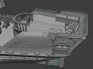 Pirate Ship PBR game ready 3D Model