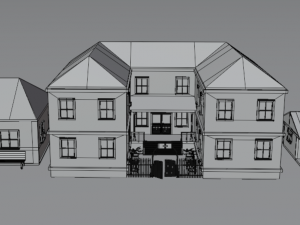Low poly Village pbr game ready Low-poly 3D 模型