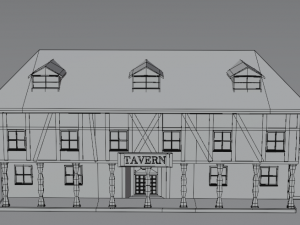 Low poly Village pbr game ready Low-poly 3D 模型
