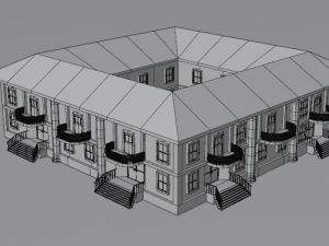 Low poly Village pbr game ready Low-poly 3D 模型