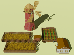 Low poly farm pbr game ready Free low-poly 3D 모델