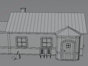 Low poly farm pbr game ready Free low-poly Model 3D