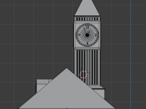 Simple low poly Town hall pbr game ready Free low-poly 3D Модель