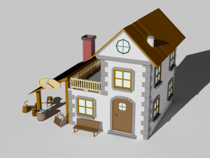 Low poly forge pbr game ready Free low-poly 3D Модель