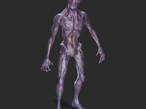 Ghoul Monster -Low poly - Game Ready - Rigged Model 3D