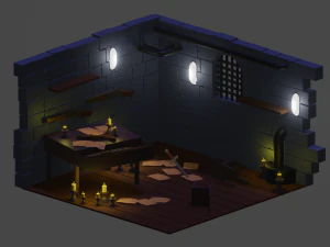 Steampunk Room 3D Model