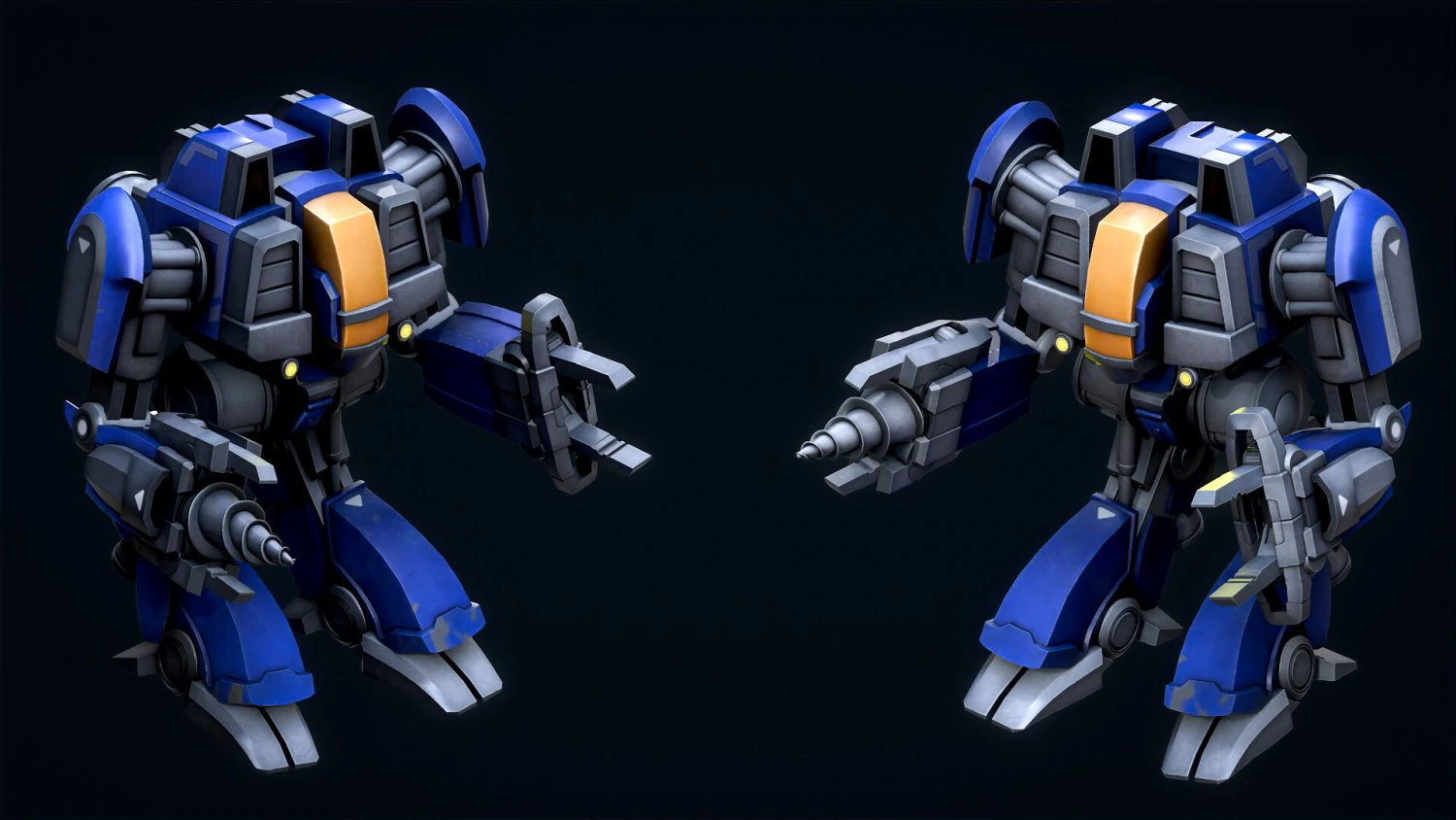 Mining Robot 3D Model .c4d .max .obj .3ds .fbx .stl .blend 