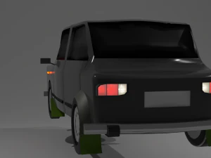 VOITURE FAIBLE POLY Modèle 3D