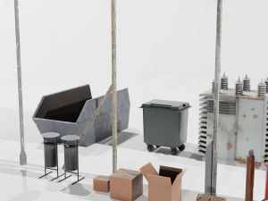 BUILD TRASH pacote grande Modelo 3D