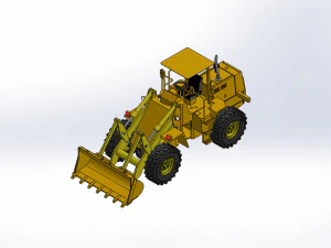 Wheel Loader 3D Model