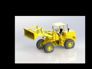 Wheel Loader Model 3D
