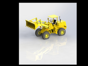 Wheel Loader Model 3D